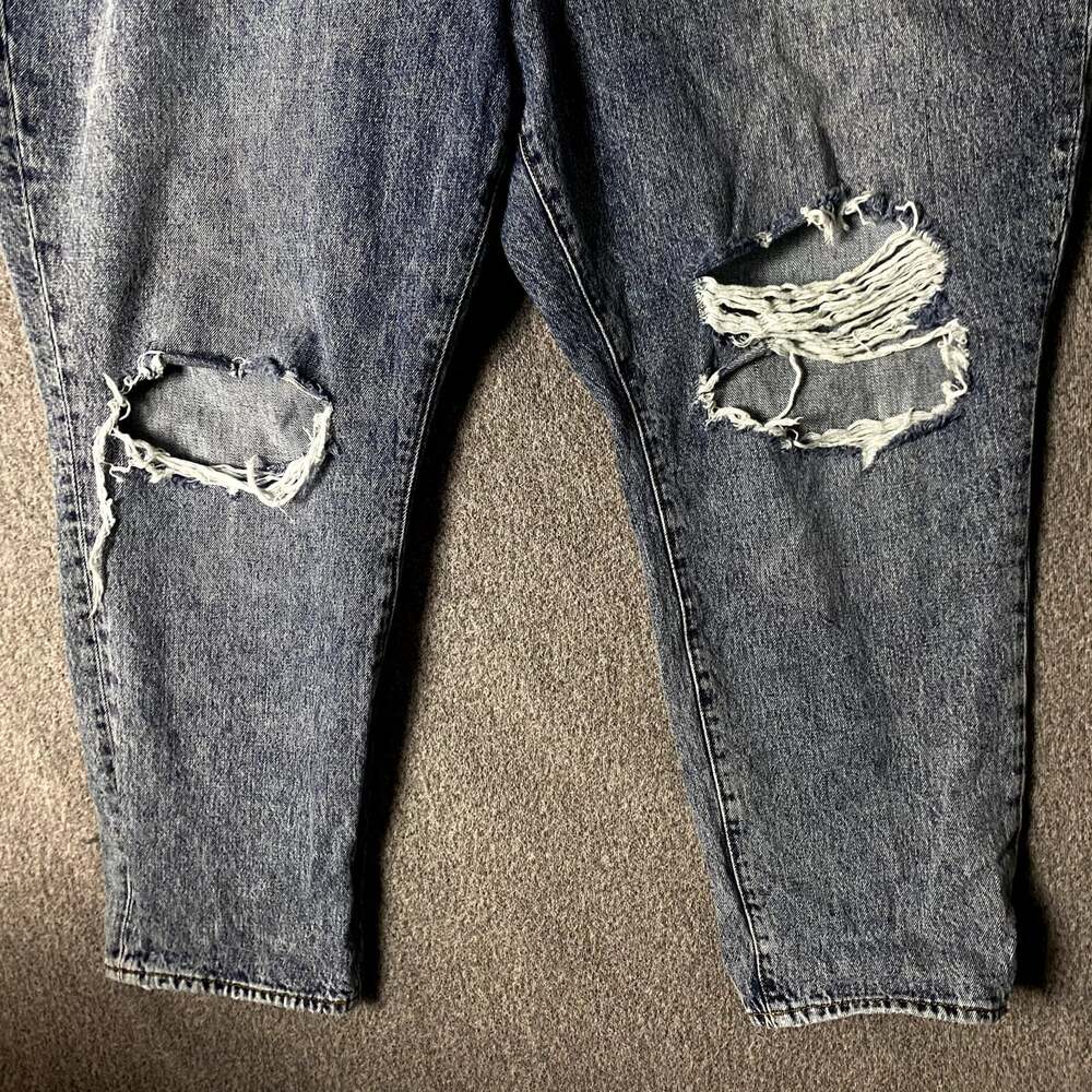 Good American Women's Plus Size 20 Distressed Good Classic High Rise Jeans - Picture 5 of 11